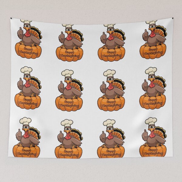 Item preview,   Funny Thanksgiving Turkey Cook , Green Vegetarian  Food Pumpkin designed and sold by KolorellaS.