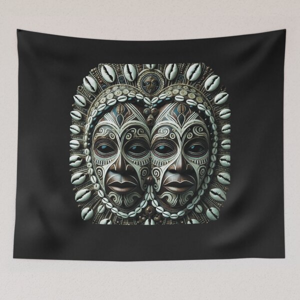 Item preview, Ibeji Mask, African Artwork, Tribal art, Mud art, Black artwork, African Heritage, Black Roots designed and sold by Afrocarribe.