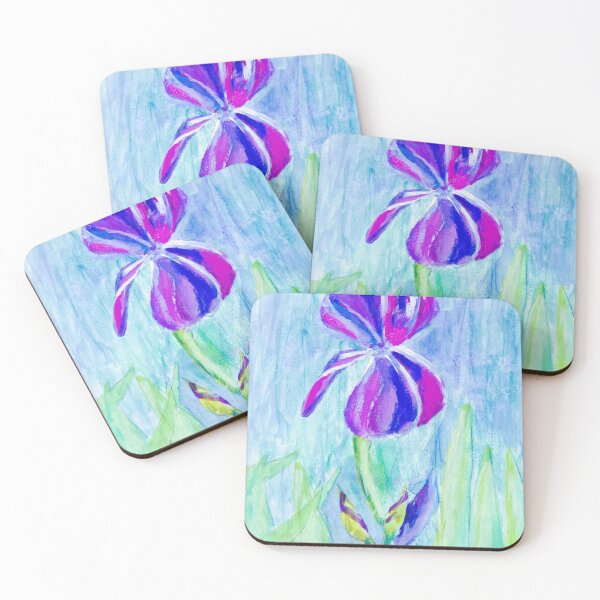 Item preview, Lonely Iris in Watercolour designed and sold by Iryna Nimmo Art.