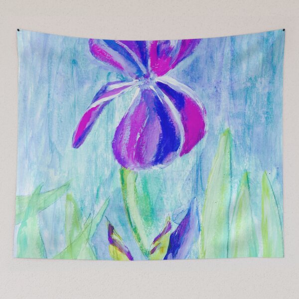 Item preview, Lonely Iris in Watercolour designed and sold by Iryna Nimmo Art.