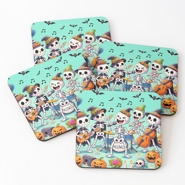 Item preview, Skeleton Band's Halloween Jam Session designed and sold by Chokhdi289shop.