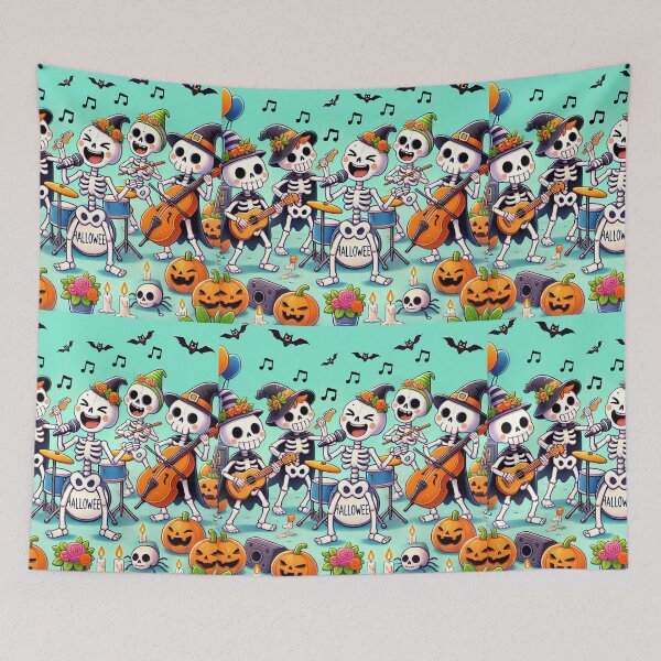 Item preview, Skeleton Band's Halloween Jam Session designed and sold by Chokhdi289shop.