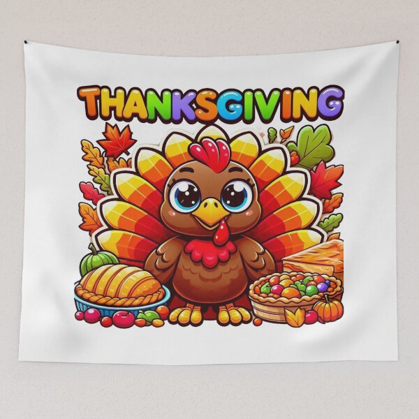 Item preview, Colorful Junior Turkey for Thanksgiving - Cartoonish and Cheerful designed and sold by maritas22.