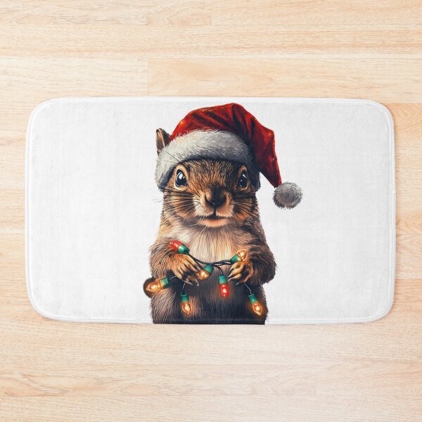 Item preview, Christmas Squirrel Sticker designed and sold by NicolasGlowArt.