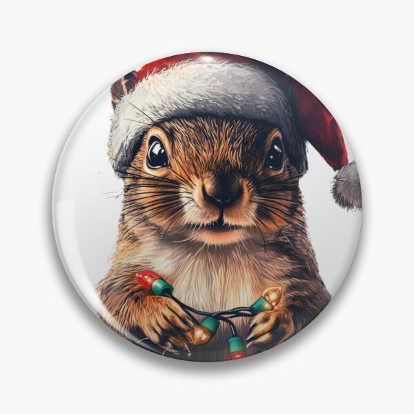 Item preview, Christmas Squirrel Sticker designed and sold by NicolasGlowArt.