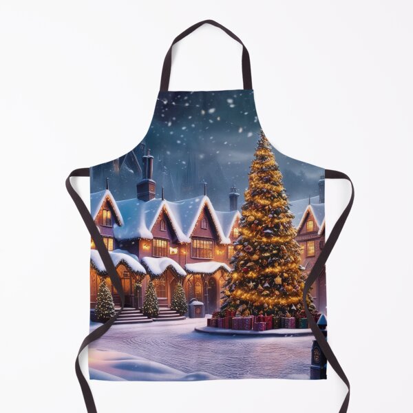 Item preview, Charming Christmas Village with a Beautiful Festive Tree designed and sold by T-shirtMill.