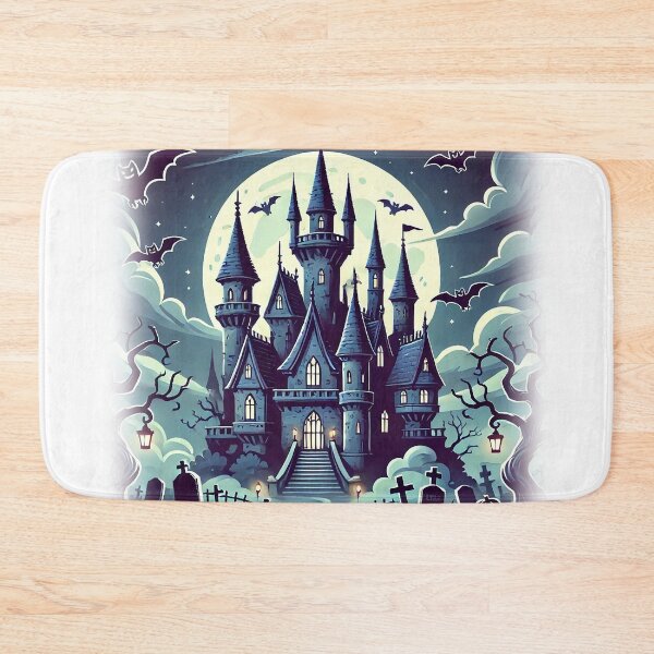 Item preview, Spooky Castle Under the Full Moon designed and sold by Chokhdi289shop.