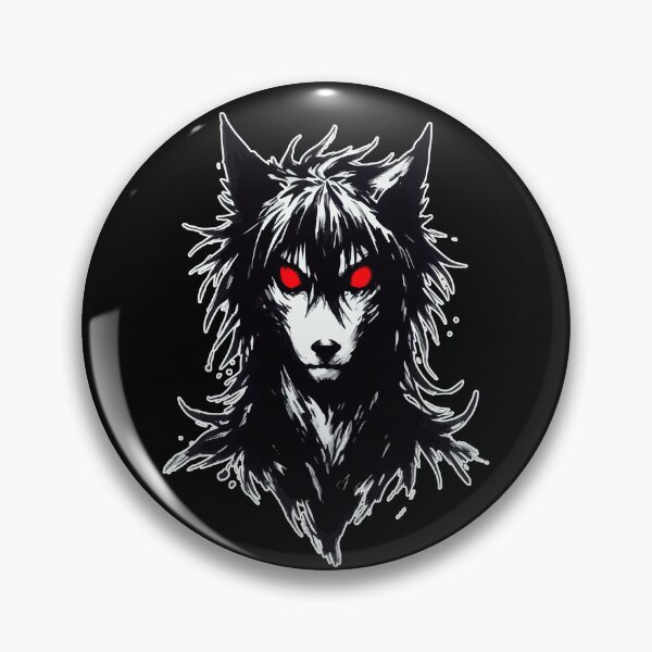 Item preview, Demonic Black Dog Sumie Ink Art Tattoo designed and sold by TomFrontierArt.
