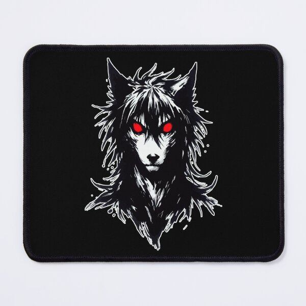 Item preview, Demonic Black Dog Sumie Ink Art Tattoo designed and sold by TomFrontierArt.
