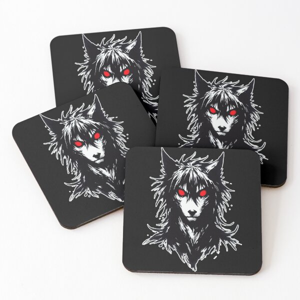 Item preview, Demonic Black Dog Sumie Ink Art Tattoo designed and sold by TomFrontierArt.