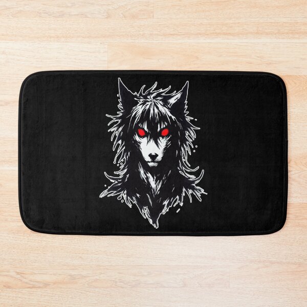 Item preview, Demonic Black Dog Sumie Ink Art Tattoo designed and sold by TomFrontierArt.