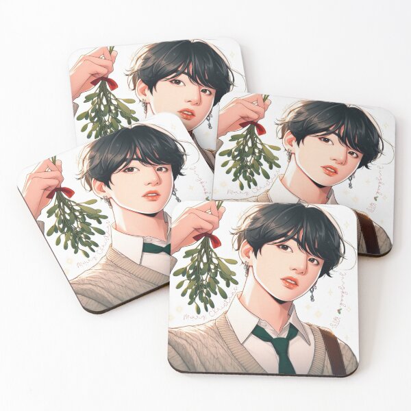 Item preview, Jungkook Inspired Artwork: Mistletoe Magic designed and sold by SipandStan.