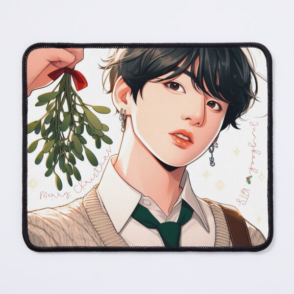 Item preview, Jungkook Inspired Artwork: Mistletoe Magic designed and sold by SipandStan.