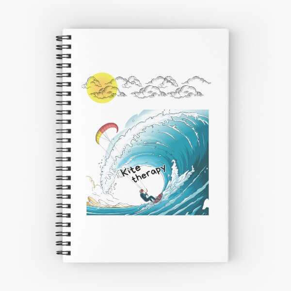 Item preview, Cartoon style kitesurfer doing a big jump. The best therapy. Kitesurf, Sub Surf. designed and sold by StyleFused.