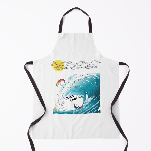 Item preview, Cartoon style kitesurfer doing a big jump. The best therapy. Kitesurf, Sub Surf. designed and sold by StyleFused.