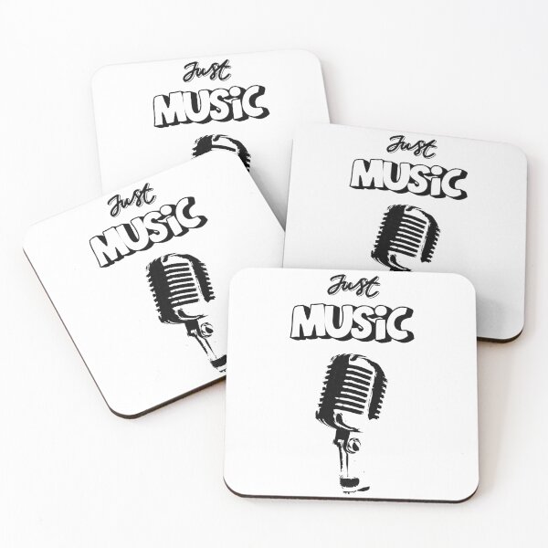Item preview, Just Music: Microphone in Black & White designed and sold by OllisShop.