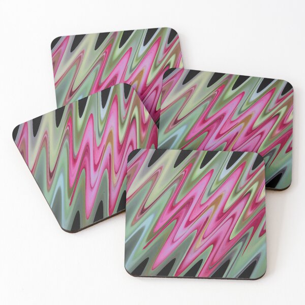 Item preview, Abstract zigzag pattern from image processing with pink orchids creates a beautiful colorful pattern. designed and sold by KinImageCraft.