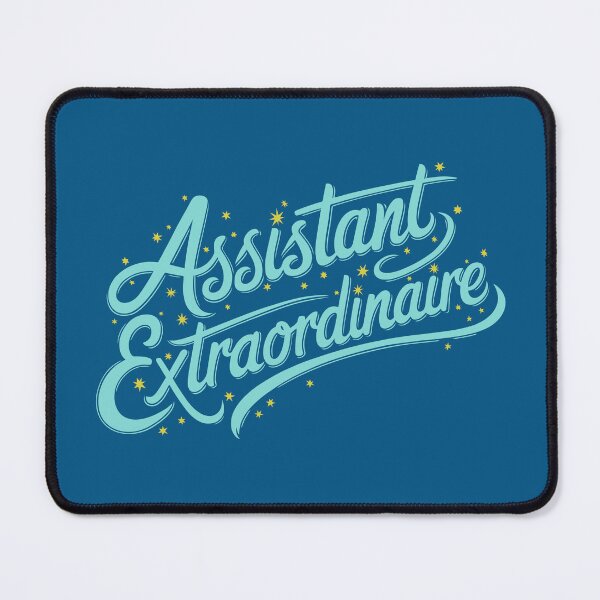Item preview, Assistant Extraordinaire - Elegant Script Design with Stars designed and sold by serein32.