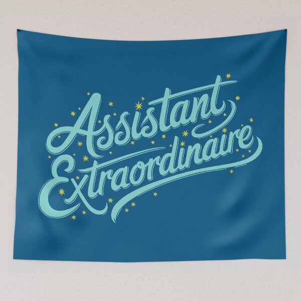 Item preview, Assistant Extraordinaire - Elegant Script Design with Stars designed and sold by serein32.