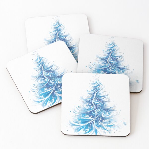 Item preview, Blue and White Christmas Ice Tree designed and sold by GoatAndCamel.