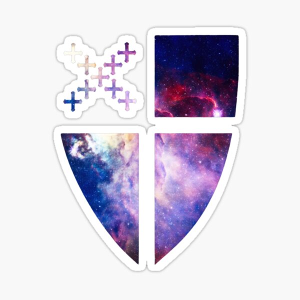 Item preview, Interstellar Episcopal Shield designed and sold by Canterbury Episcopal Campus Ministry at Texas Tech University .