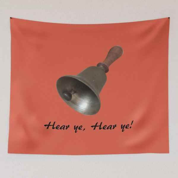 Item preview, Antique Bells and Copper Kettles on Burnt Orange designed and sold by Art in My Loft.