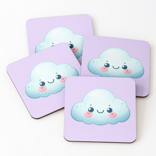Item preview, Cute Happy Smiling Cloud in Watercolor designed and sold by GVibezPadel.
