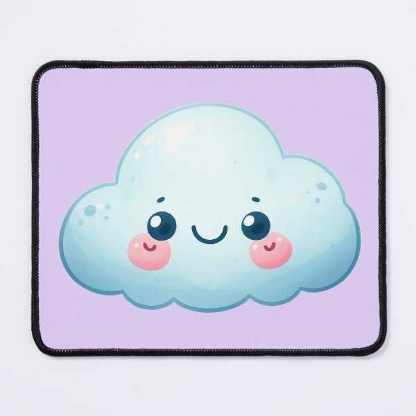 Item preview, Cute Happy Smiling Cloud in Watercolor designed and sold by GVibezPadel.