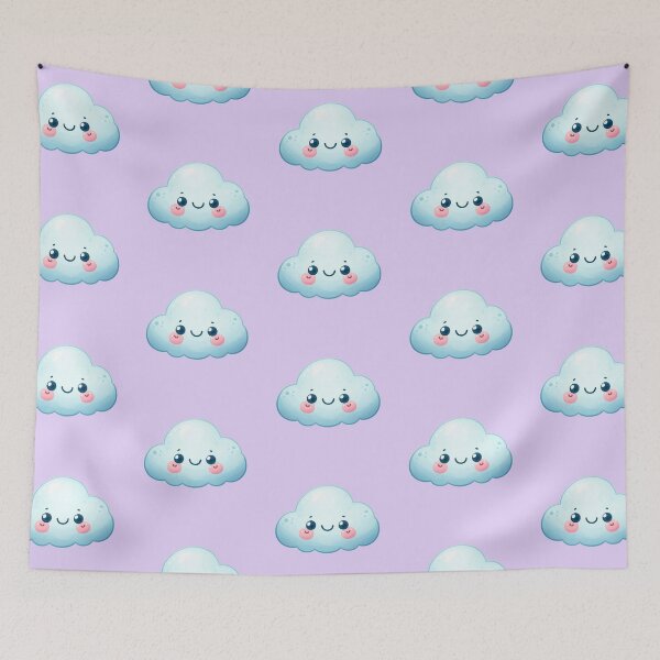Item preview, Cute Happy Smiling Cloud in Watercolor designed and sold by GVibezPadel.