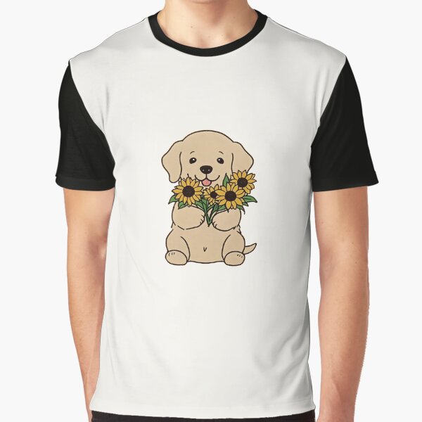 Item preview, Baby golden retriever and sunflowers designed and sold by Nolan6.