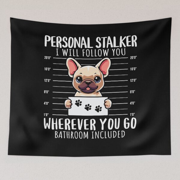 Item preview, Personal Stalker French Bulldog Mugshot designed and sold by PrintCrafting.