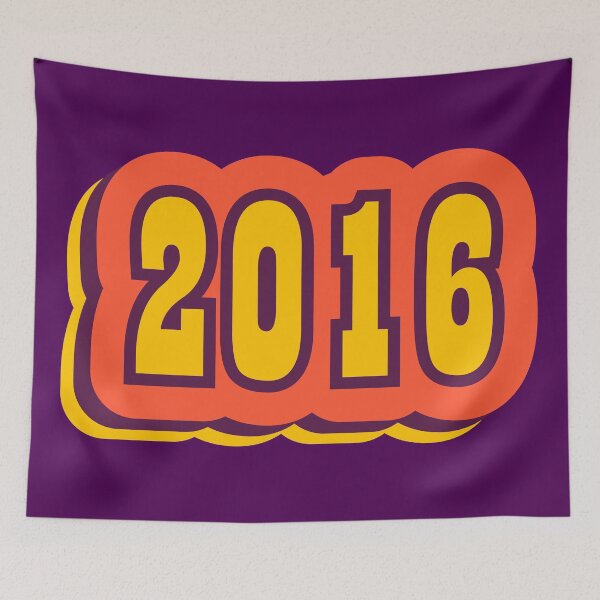 Item preview, 2016 Retro Typography, Vintage Birth Year Style designed and sold by ArtNoveltee.