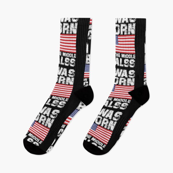 Item preview, I was Born In The Middle Class USA Shirt  designed and sold by Felinefinesse.