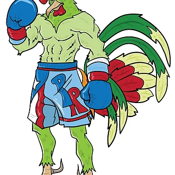 Artwork thumbnail, Puerto Rican Boxing Rooster by JohnnyPraize