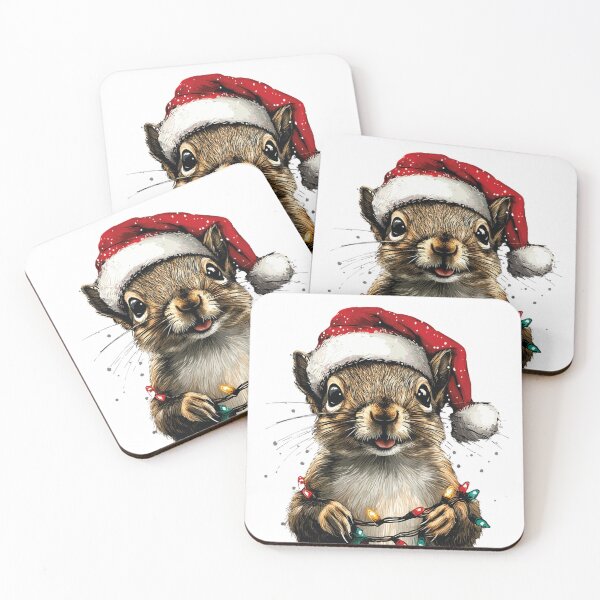 Item preview, Cute Christmas Squirrel designed and sold by NicolasGlowArt.
