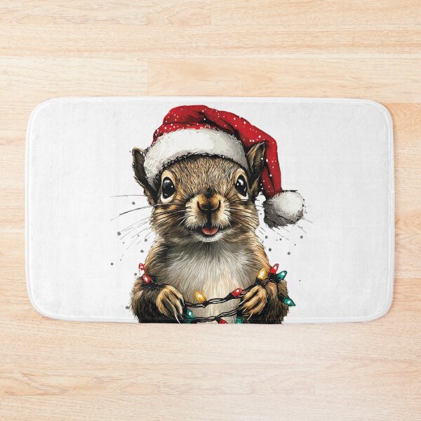 Item preview, Cute Christmas Squirrel designed and sold by NicolasGlowArt.