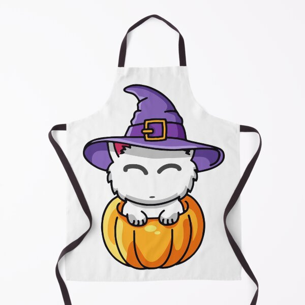 Item preview, Black cat wearing black hat sitting on pumpkin  designed and sold by AtonuHaque.
