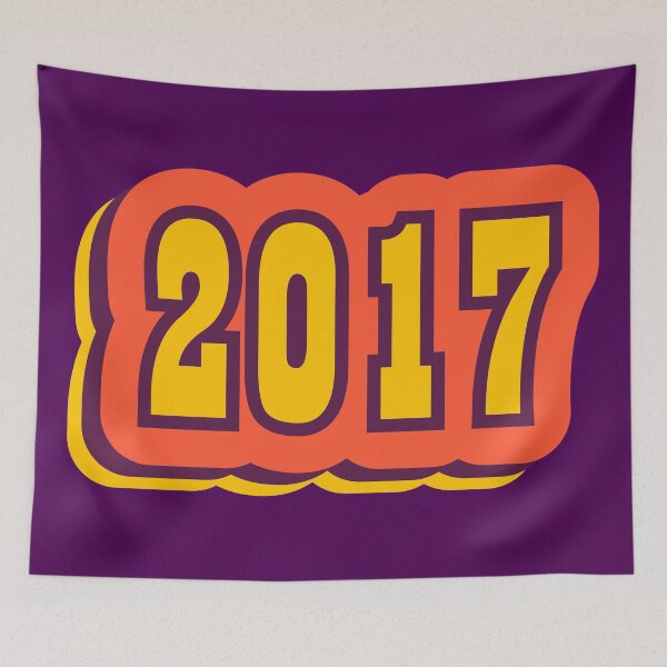 Item preview, 2017 Retro Typography, Vintage Birth Year Style designed and sold by ArtNoveltee.