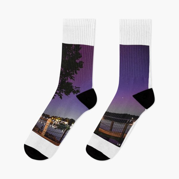 Item preview, Aurora Borealis Over Lake Murray South Carolina designed and sold by LisaWootenPhoto.