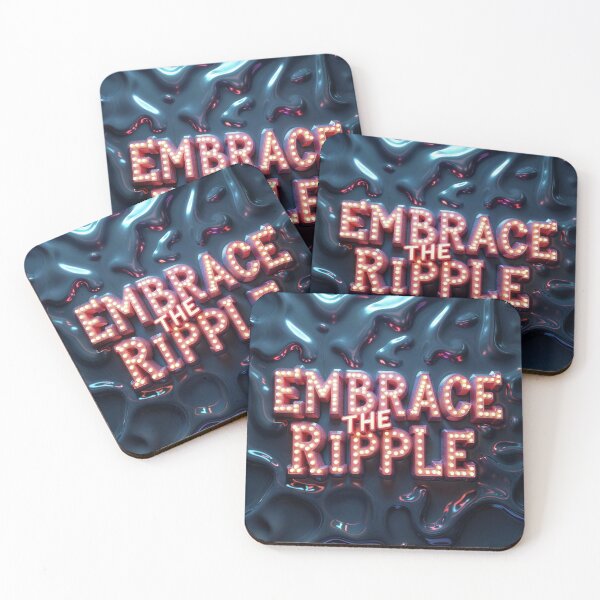 Item preview, text liquid waves design designed and sold by Creative88Art.
