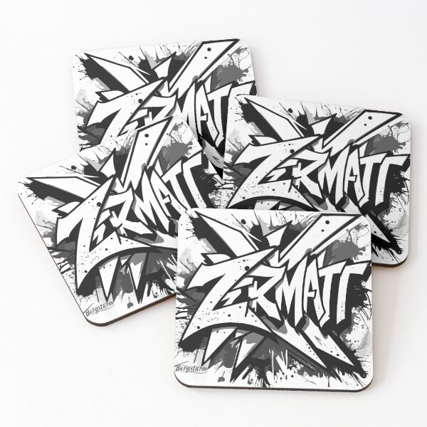 Item preview, Stylish Zermatt graffiti design for trendsetters designed and sold by Shirts-by-JD.