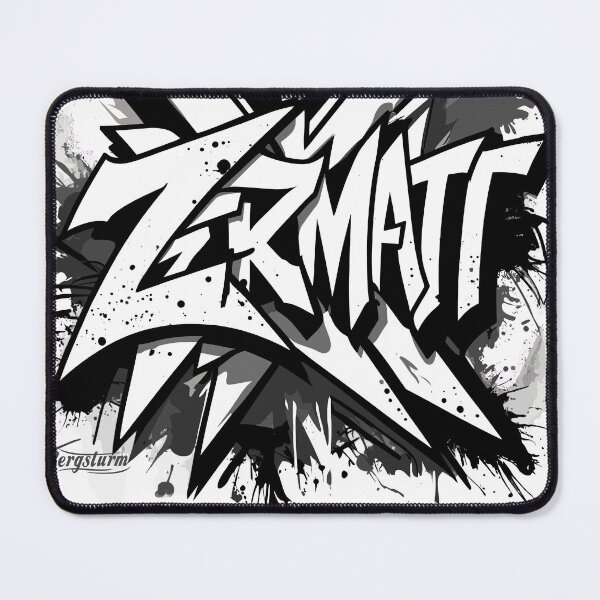 Item preview, Stylish Zermatt graffiti design for trendsetters designed and sold by Shirts-by-JD.