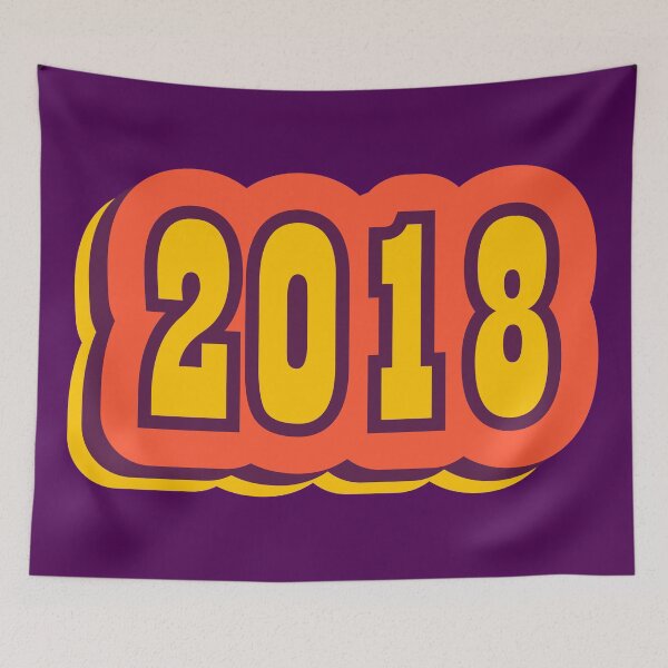 Item preview, 2018 Retro Typography, Vintage Birth Year Style designed and sold by ArtNoveltee.