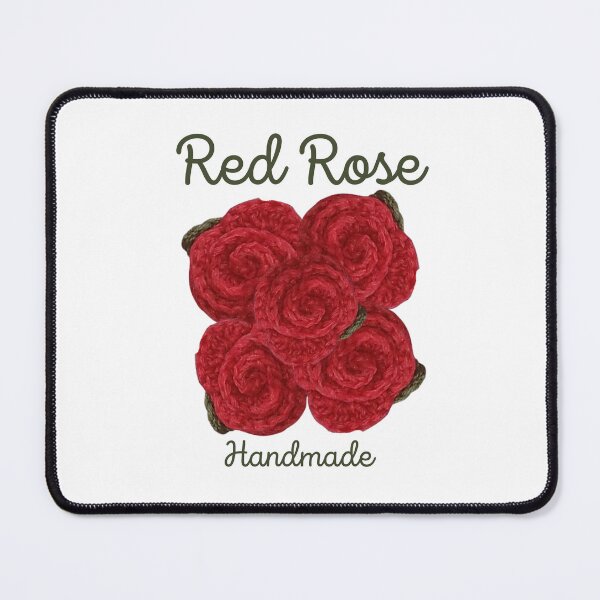 Item preview, Flowers, Red Roses, handmade bouquet, crocheted designed and sold by amigurumivane.