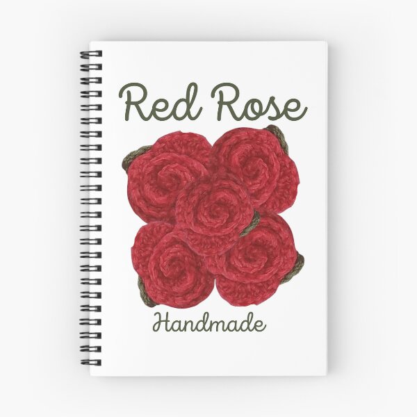 Item preview, Flowers, Red Roses, handmade bouquet, crocheted designed and sold by amigurumivane.