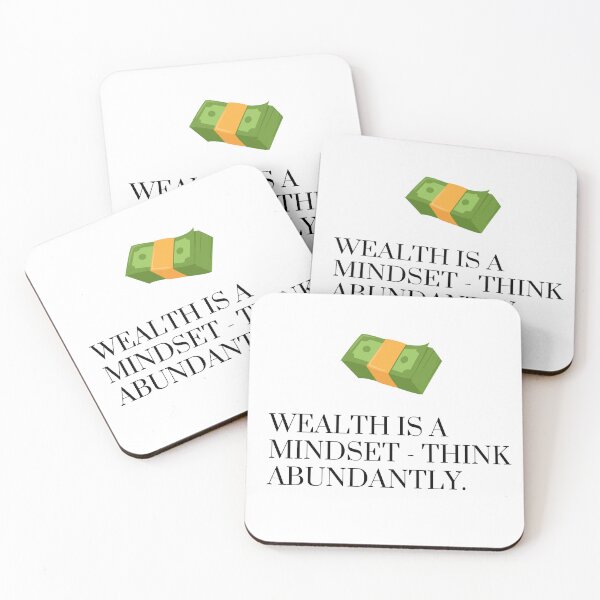 Item preview, Wealth Is A Mindset - Think Abundantly Motivation Design designed and sold by James Gunn.