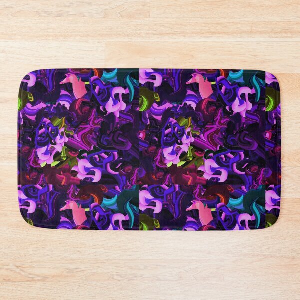 Item preview, Purple Abstract Luxury Graffiti Paint Pattern designed and sold by JashJhaveri.