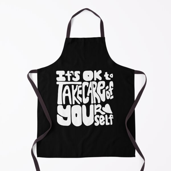 Item preview, it’s ok to take care of yourself white retro block lettering designed and sold by wordznart.