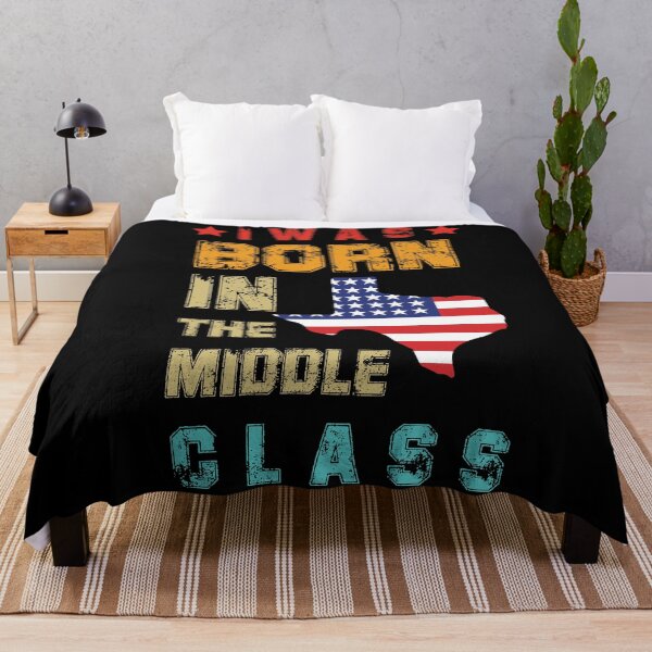 Item preview, I was Born In The Middle Class Texas Shirt designed and sold by Felinefinesse.