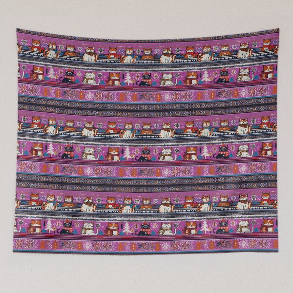 Item preview, Pink Christmas Knit Cat Pattern | Matching Family Winter Outfit designed and sold by PinkGoddessLove.